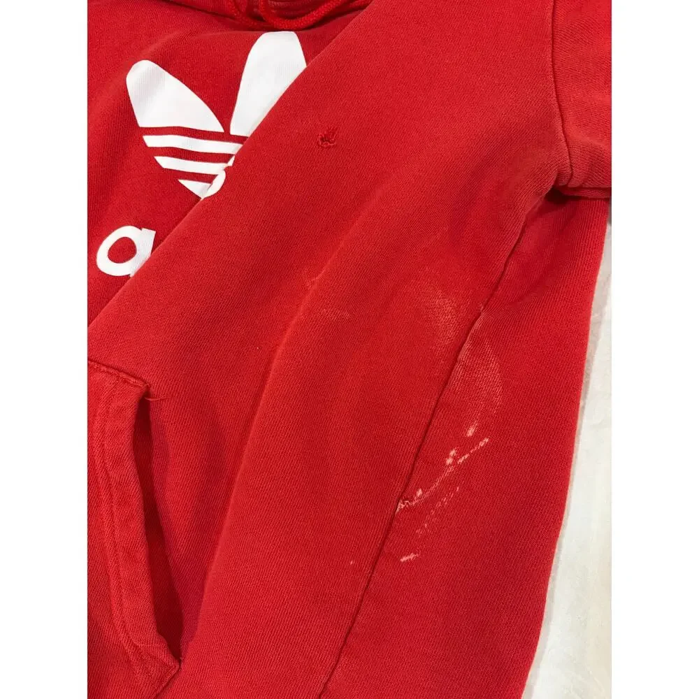 Adidas Red Pullover Hoodie Size Small